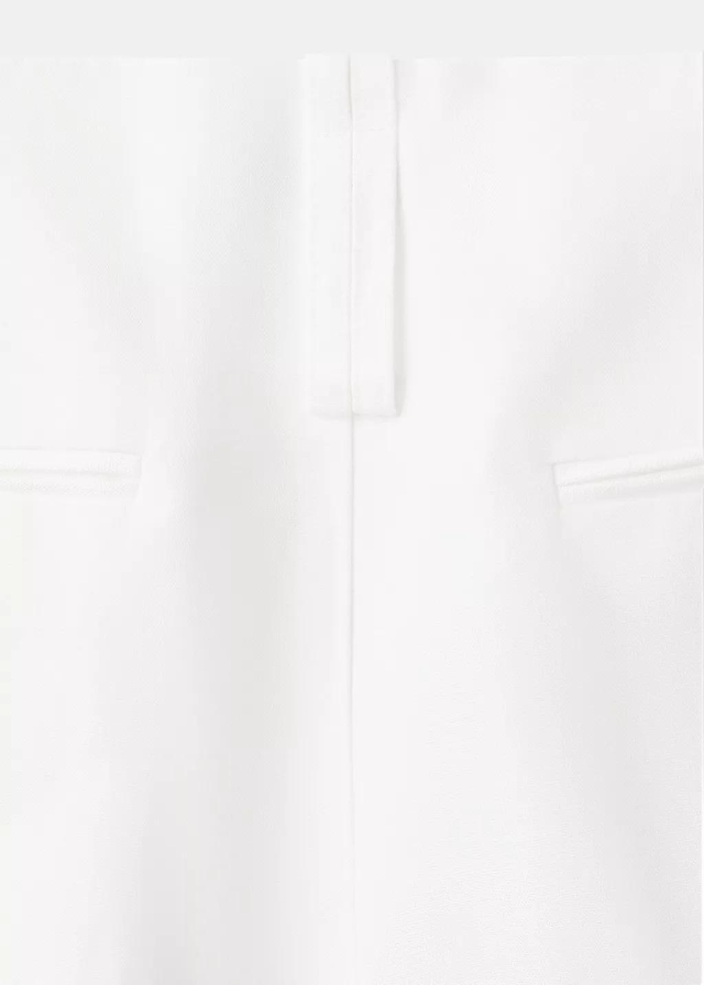 Cream Straight-Fit Lyocell Trousers, 0201_02, large image number 1