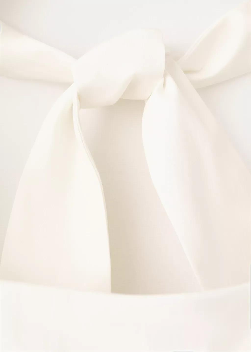 White Crop Top Halter Neck, 0201_01, large image number 5