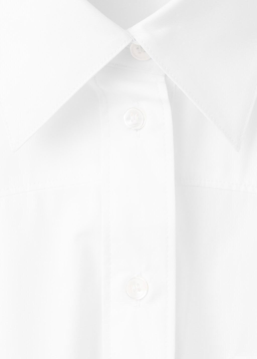 Cream 100% Cotton Sleeveless Shirt, 0201_02, large image number 1