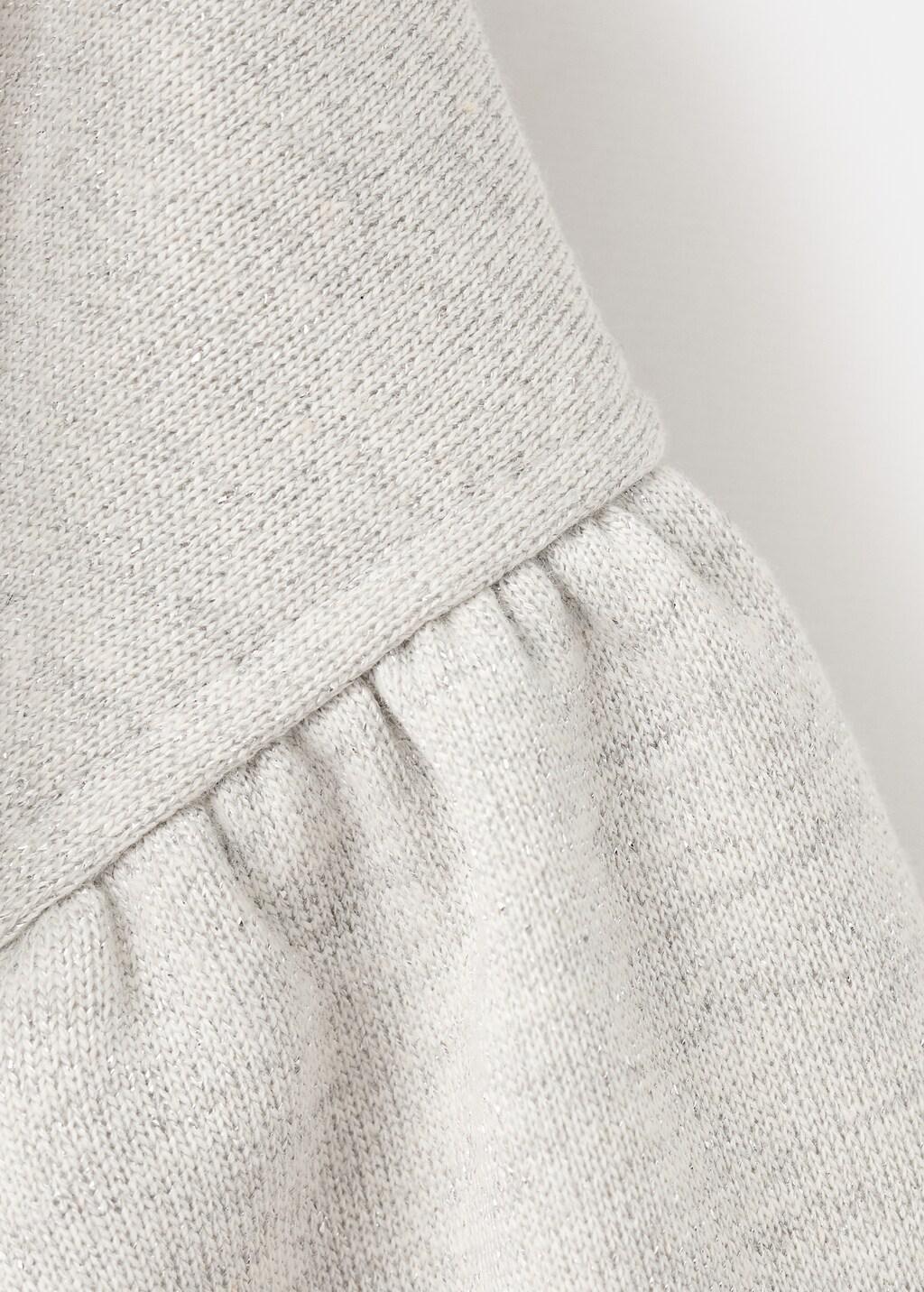 CHARCOAL Sweatshirt with rhinestone star embellishments and lurex details, Kids Girl, Charcoal, medium