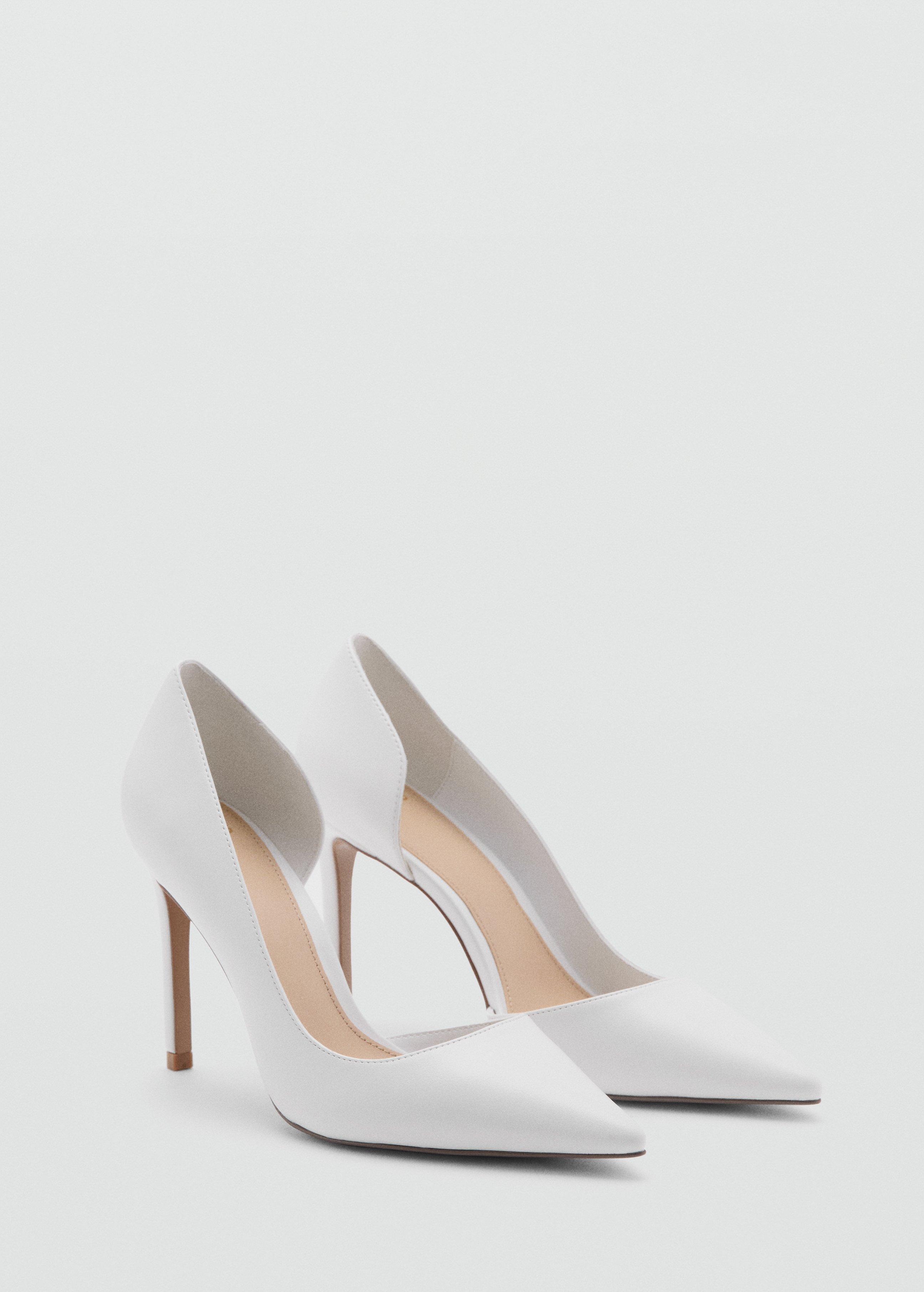White High-Heeled Shoes, White, medium