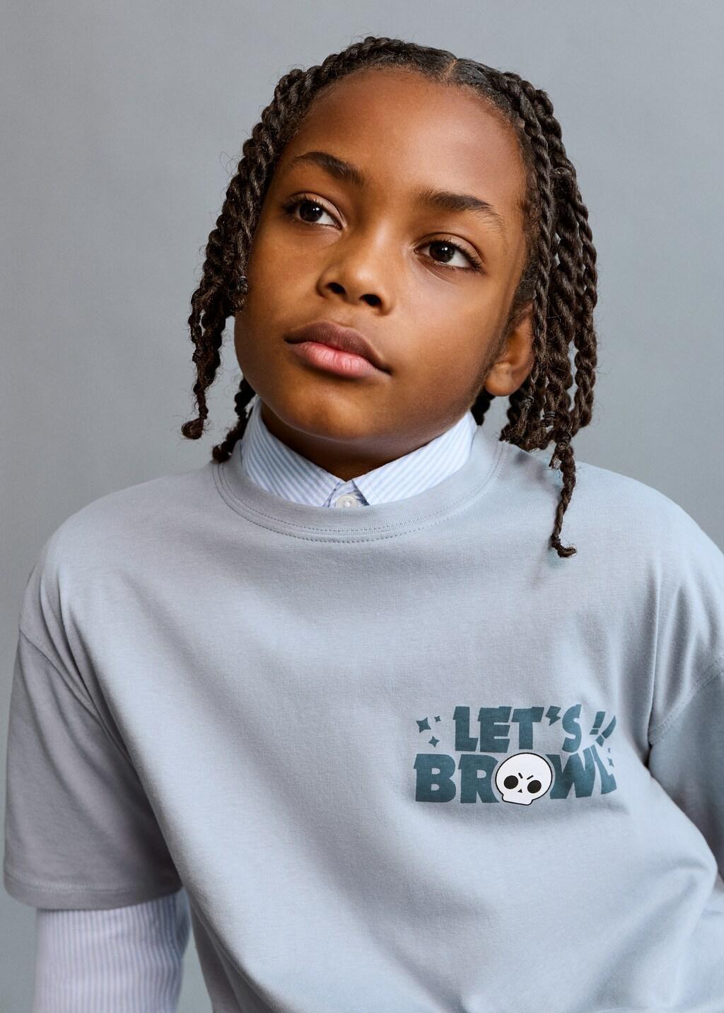 Blue Brawl Stars T-Shirt, Kids Boys, Medium Blue, large image number 6