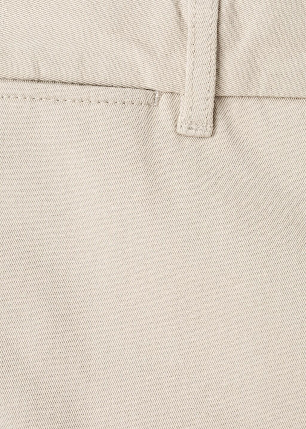 Brown Barna Slim-Fit Twill Chino Trousers, Light Pastel Brown, large image number 5
