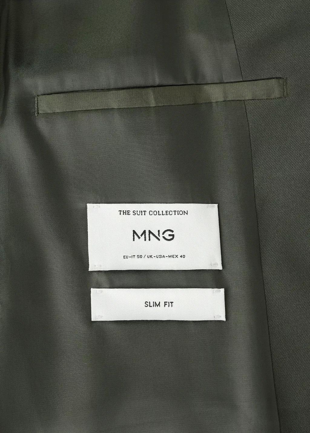 Khaki Milan Slim-Fit Suit Jacket, Beige - Khaki, large image number 5