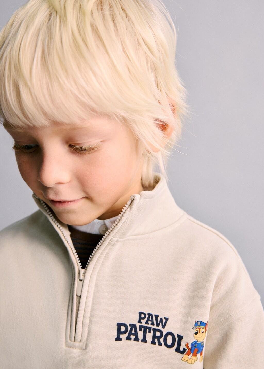 Brown Paw Patrol Sweatshirt, Kids Unisex, Light Pastel Brown, large image number 4