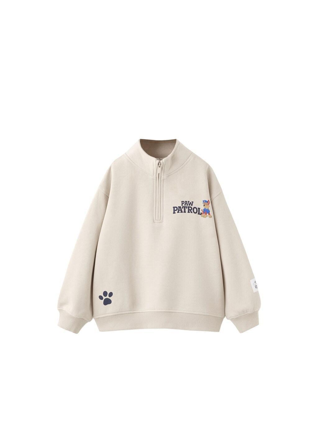 Brown Paw Patrol Sweatshirt, Kids Unisex, Light Pastel Brown, large image number 6