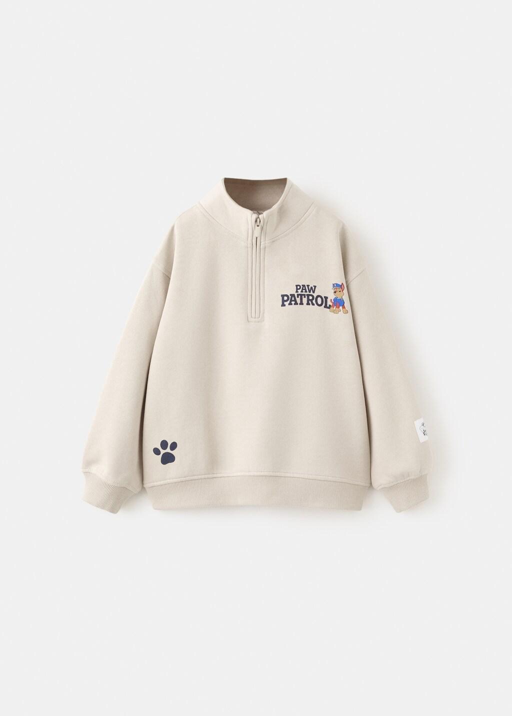 Brown Paw Patrol Sweatshirt, Kids Unisex, Light Pastel Brown, large image number 7