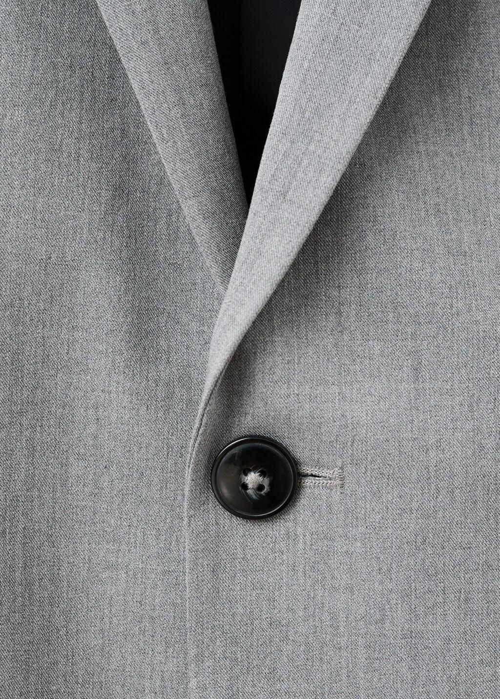 Grey Super Slim-Fit Suit Jacket In Stretch Fabric, Grey, large image number 1