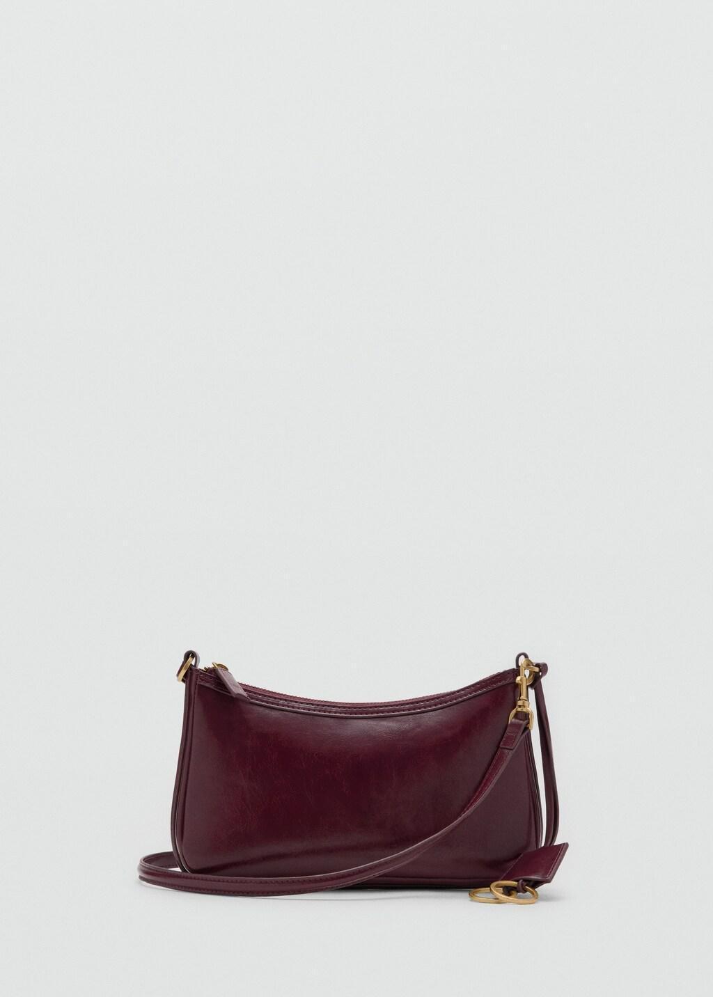 DARK RED Crossbody bag with charms and rings, Dark Red, large image number 4