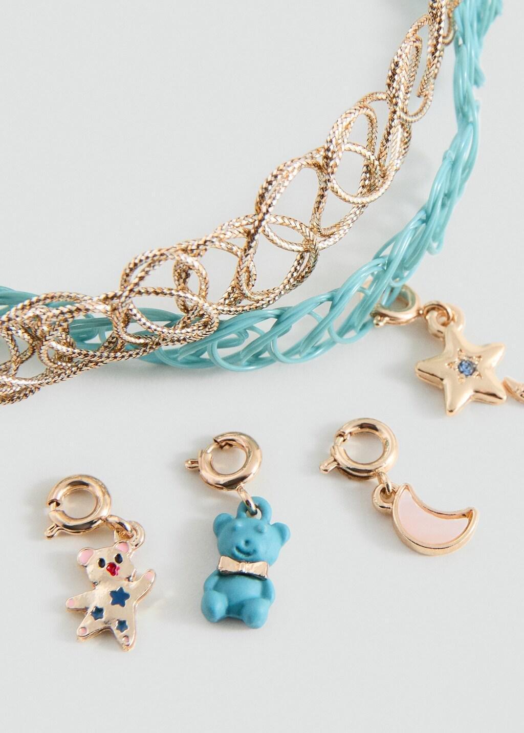 Gold Chokers , Set Of 2, Kids Girls, Gold, large image number 0