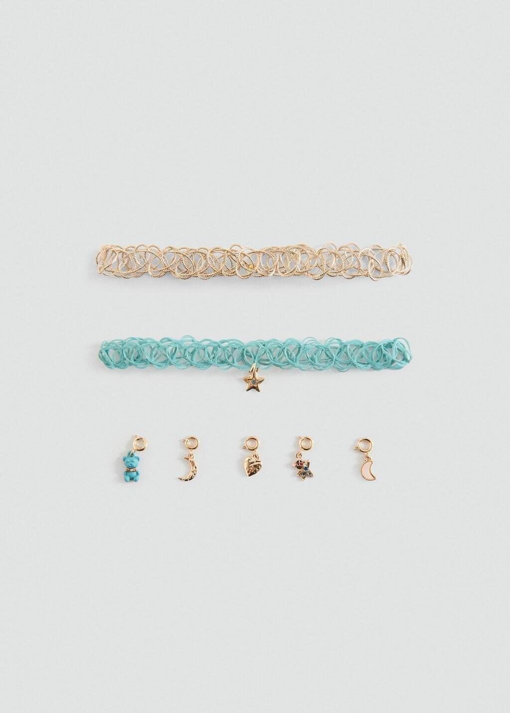 Gold Chokers , Set Of 2, Kids Girls, Gold, large image number 2