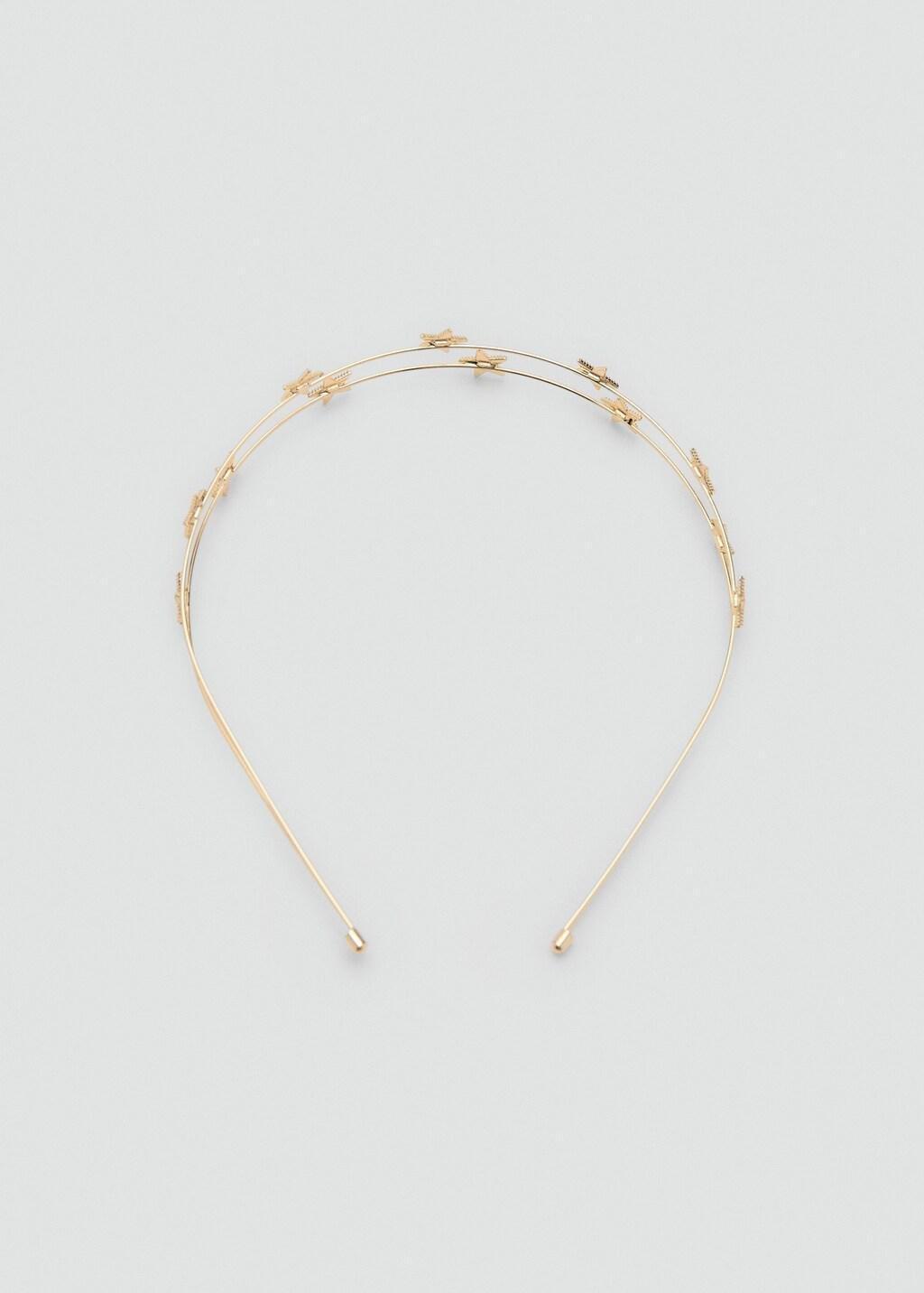 GOLD Stars hairband, Kids Girl, Gold, medium