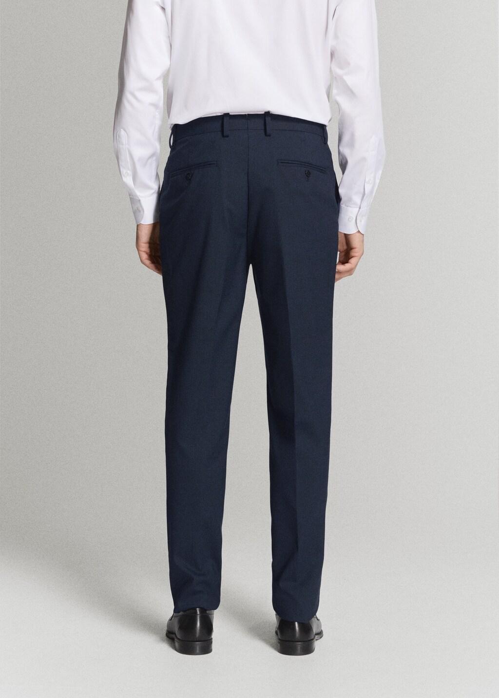 Navy Milan Slim-Fit Suit Trousers, Navy, medium