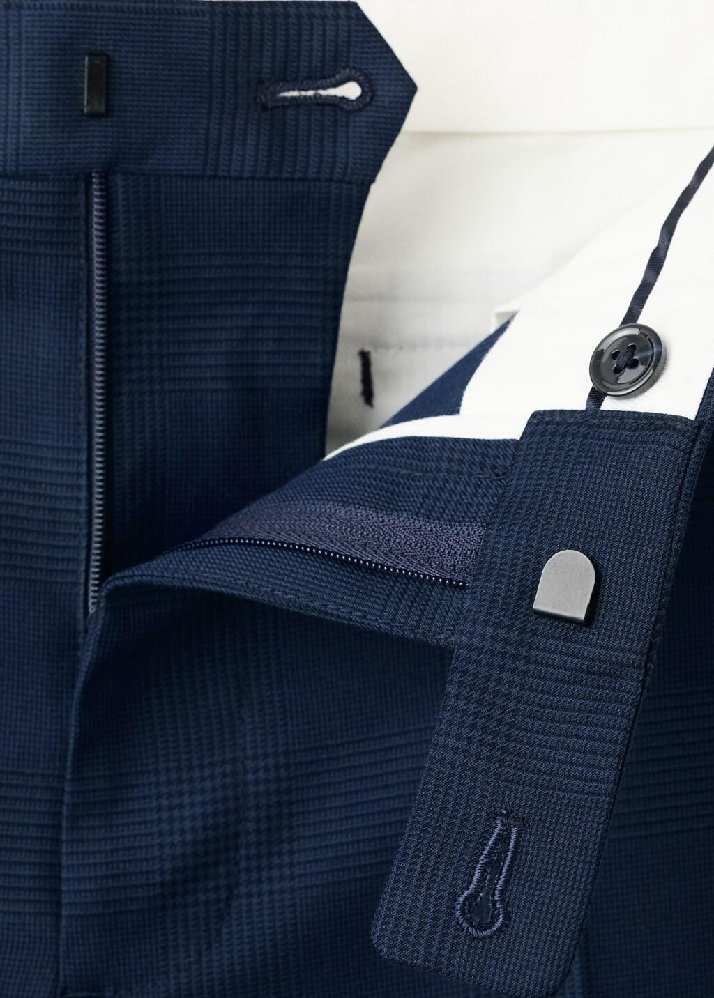 Navy Milan Slim-Fit Suit Trousers, Navy, large image number 5