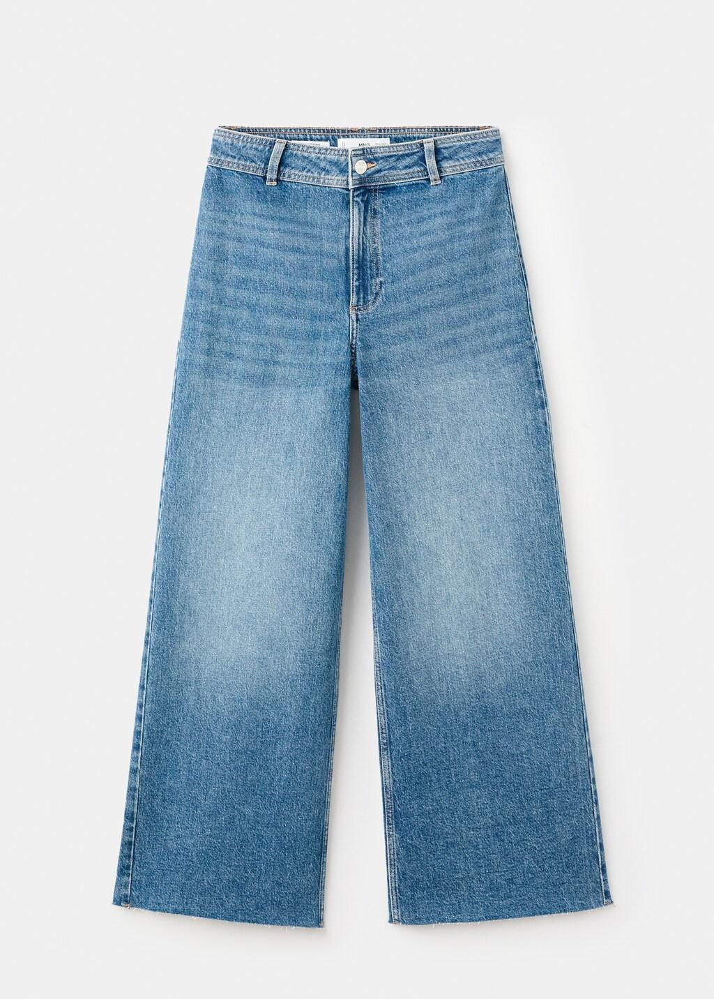 Blue Catherin Culotte High-Rise Jeans, 0201_TM, large image number 7