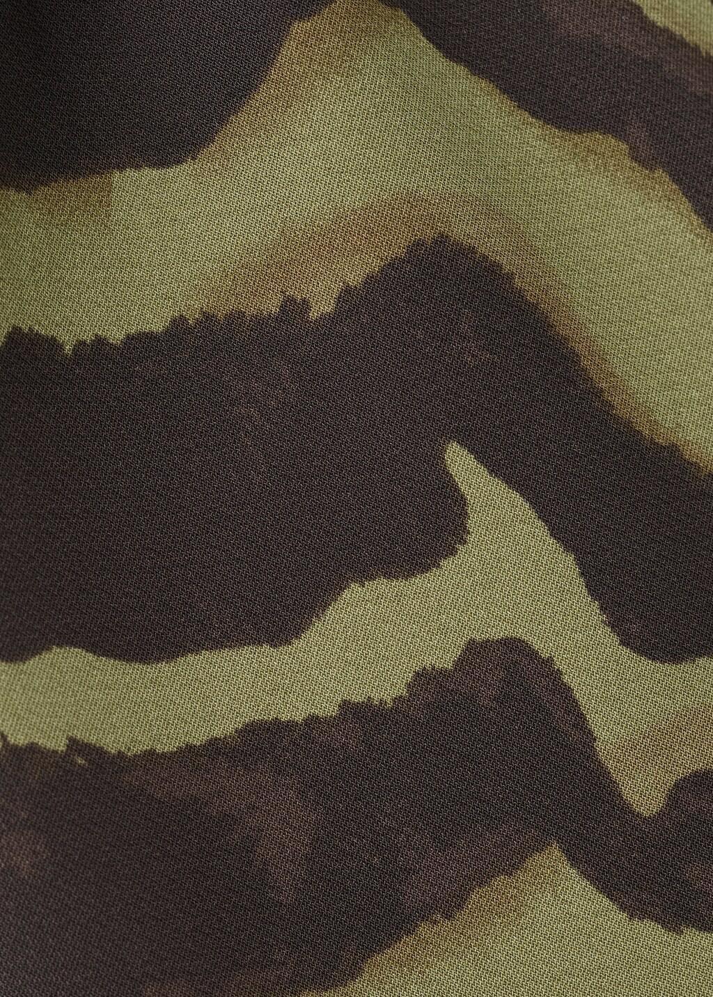 Navy Straight-Fit Suit Trousers, Green, large image number 5