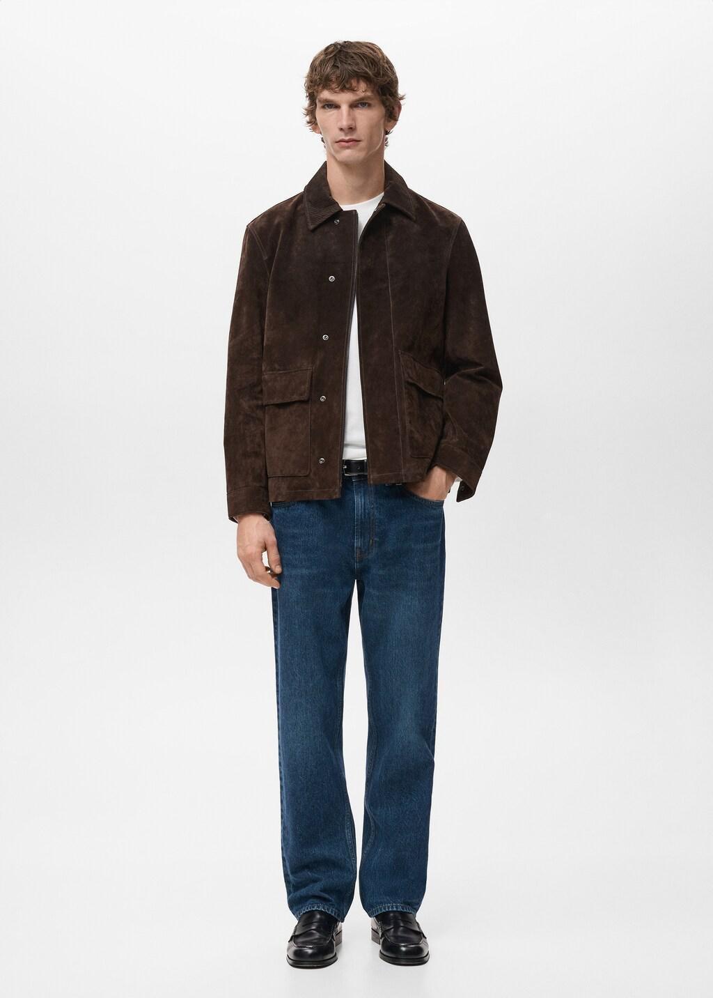 Blue Moby Straight-Fit Dark-Wash Jeans, Open Blue, medium