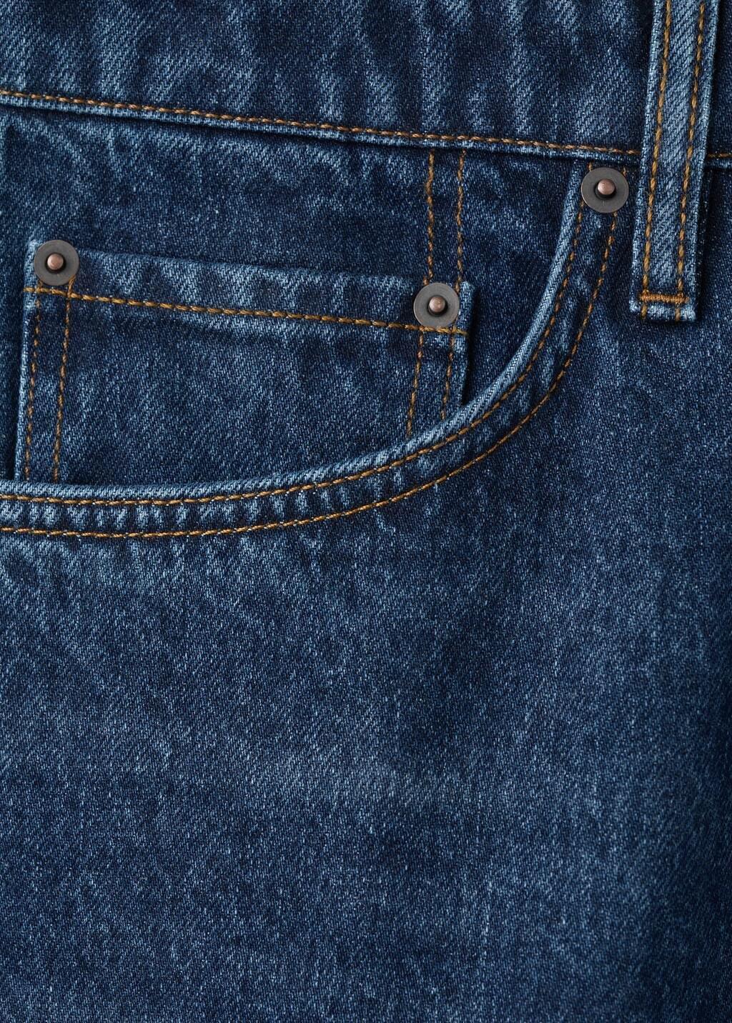 Blue Moby Straight-Fit Dark-Wash Jeans, Open Blue, large image number 5