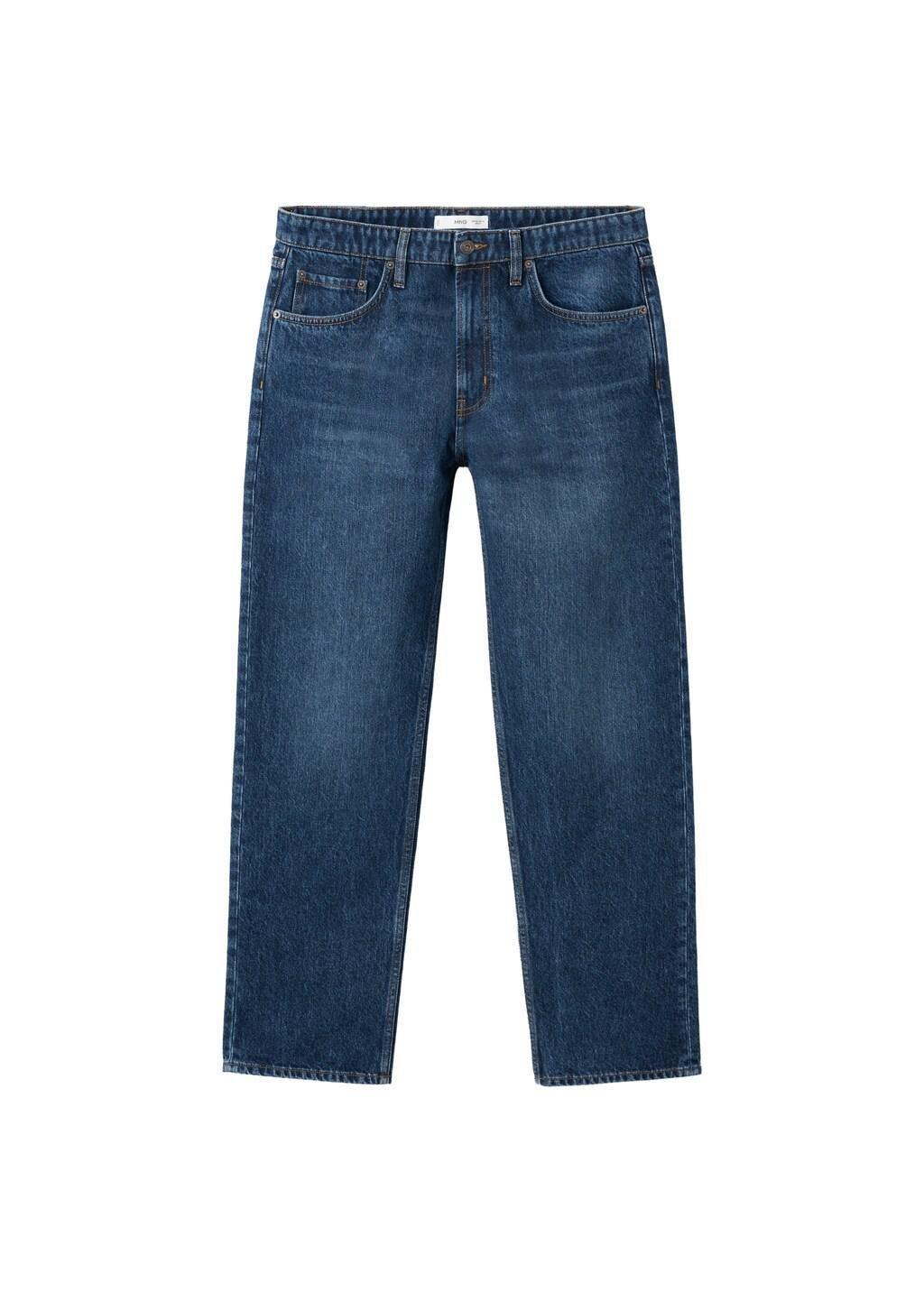 Blue Moby Straight-Fit Dark-Wash Jeans, Open Blue, large image number 7