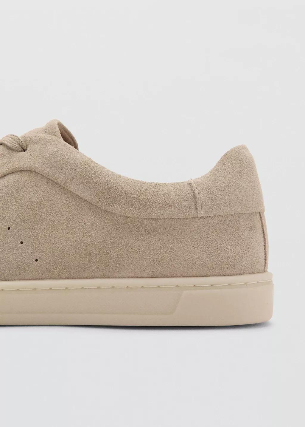 Brown Suede Trainers, Light Pastel Brown, large image number 1