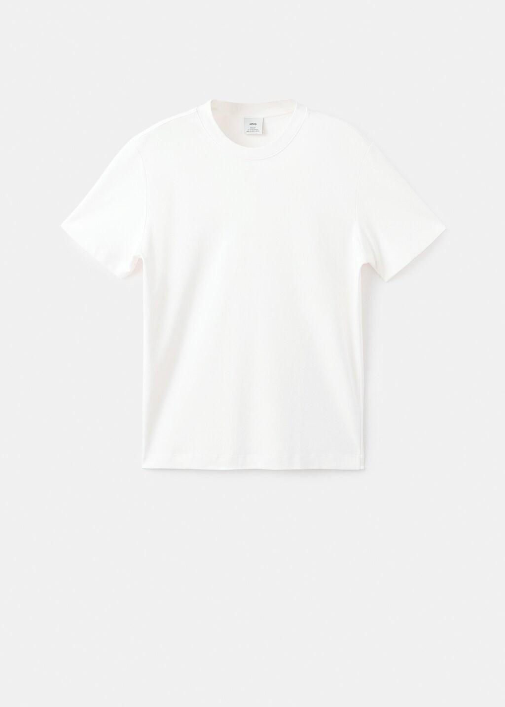White Medium Weight Regular Fit T-Shirt, 0201_02, large image number 7