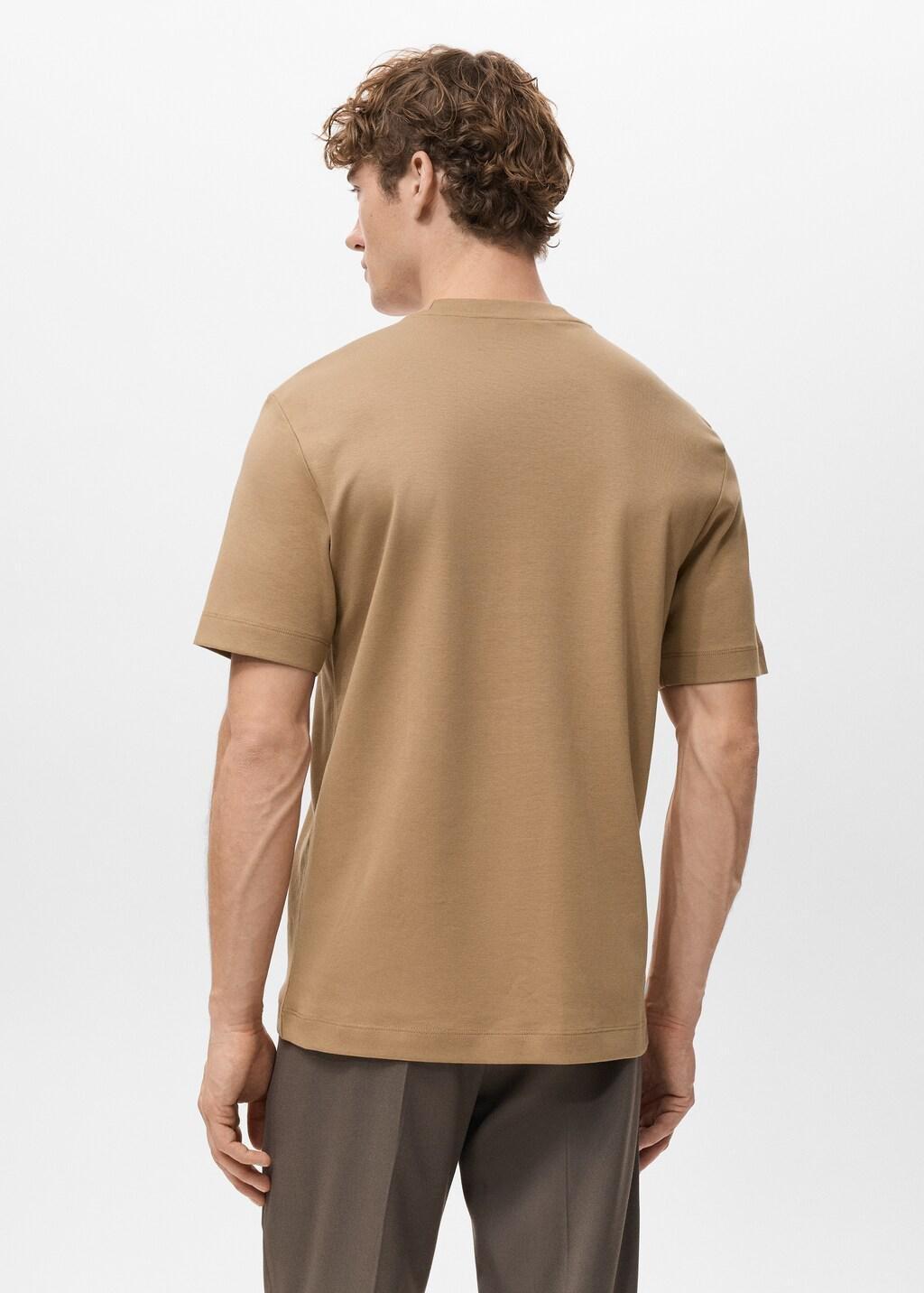 Brown Medium Weight Regular Fit T-Shirt, Medium Brown, large image number 2