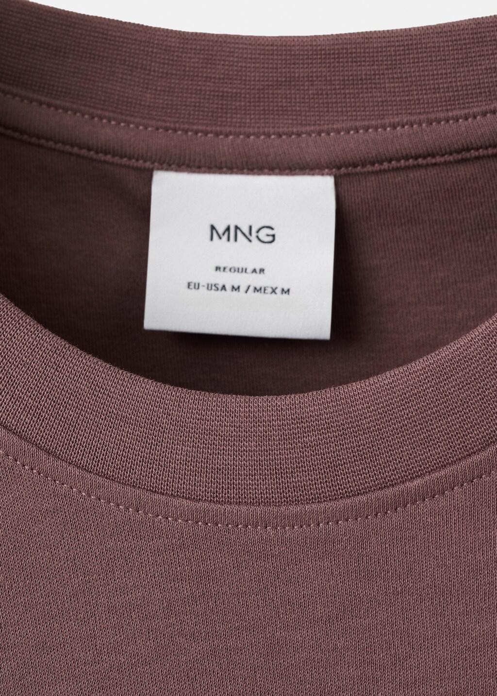 Purple Medium Weight Regular Fit T-Shirt, 0201_66, large image number 1