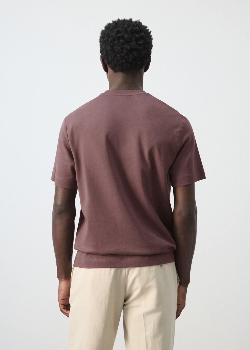 Purple Medium Weight Regular Fit T-Shirt, 0201_66, large image number 2