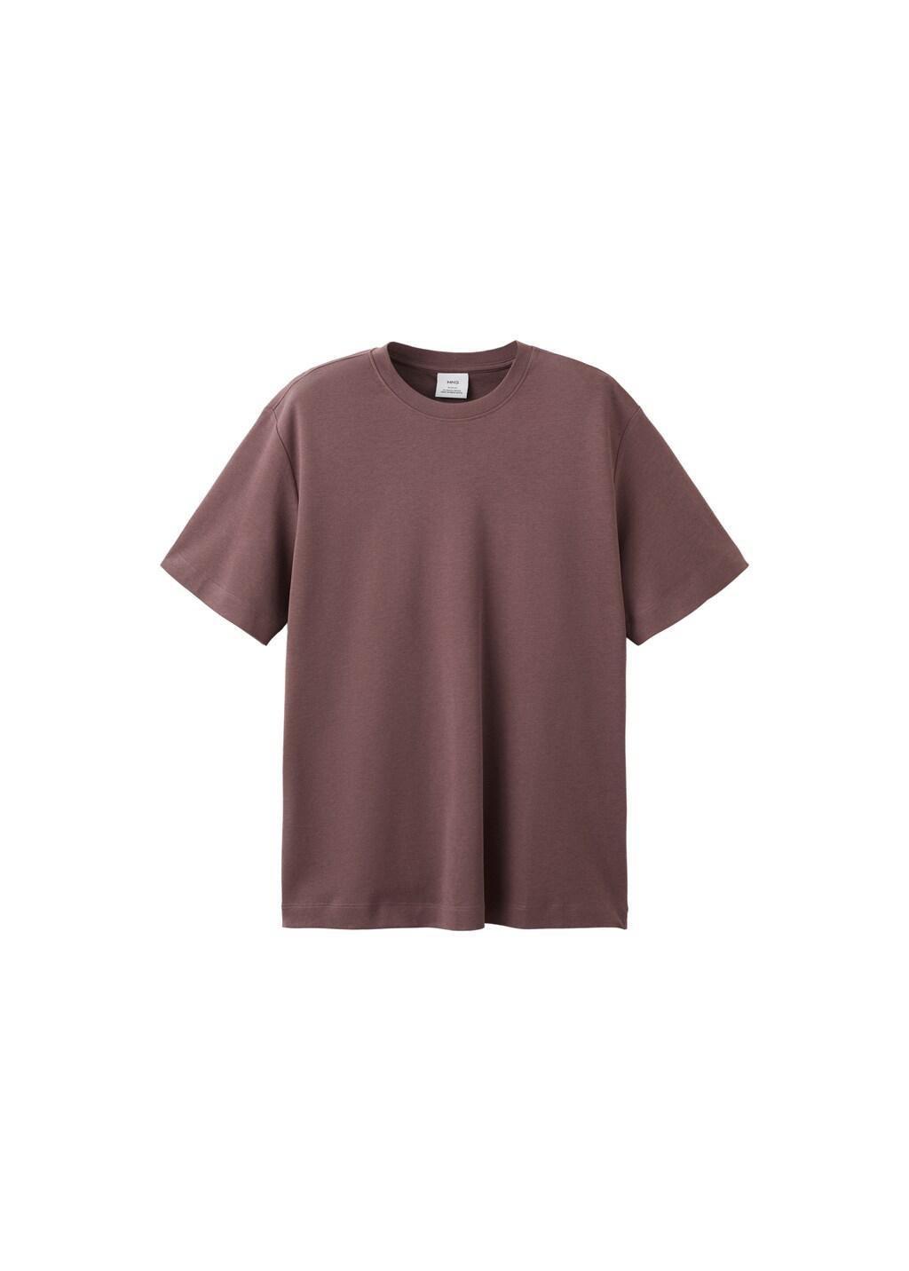 Purple Medium Weight Regular Fit T-Shirt, 0201_66, large image number 6
