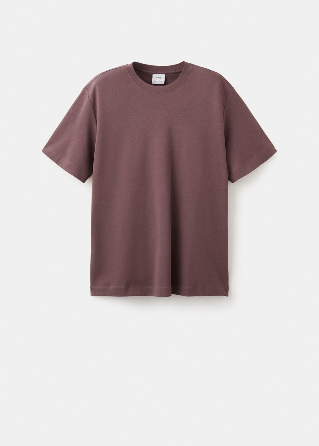 Purple Medium Weight Regular Fit T-Shirt, 0201_66, large image number 7