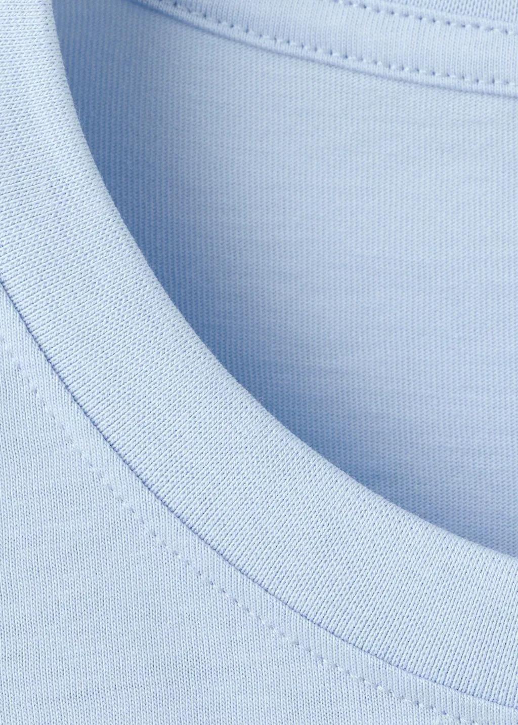 LT-PASTEL BLUE 100% cotton slim-fit t-shirt, Women, Light-Pastel Blue, large image number 1