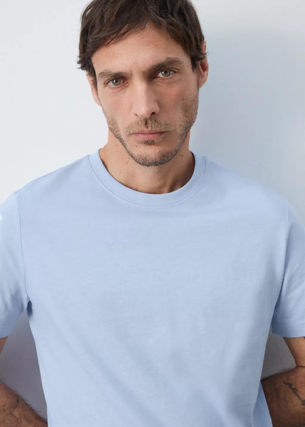 LT-PASTEL BLUE 100% cotton slim-fit t-shirt, Women, Light-Pastel Blue, large image number 4