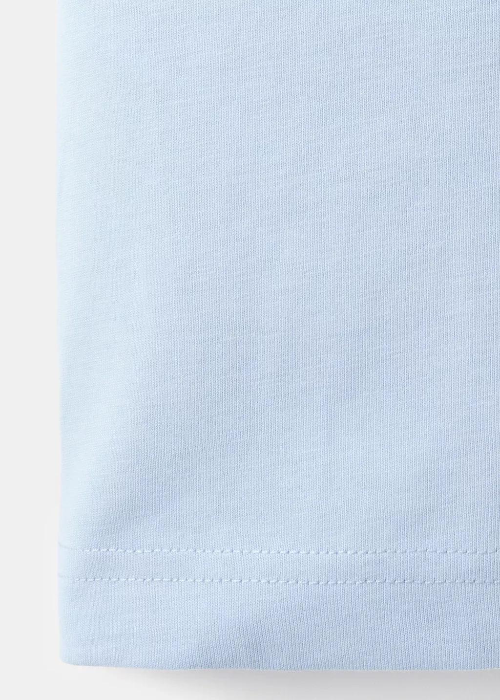 LT-PASTEL BLUE 100% cotton slim-fit t-shirt, Women, Light-Pastel Blue, large image number 5