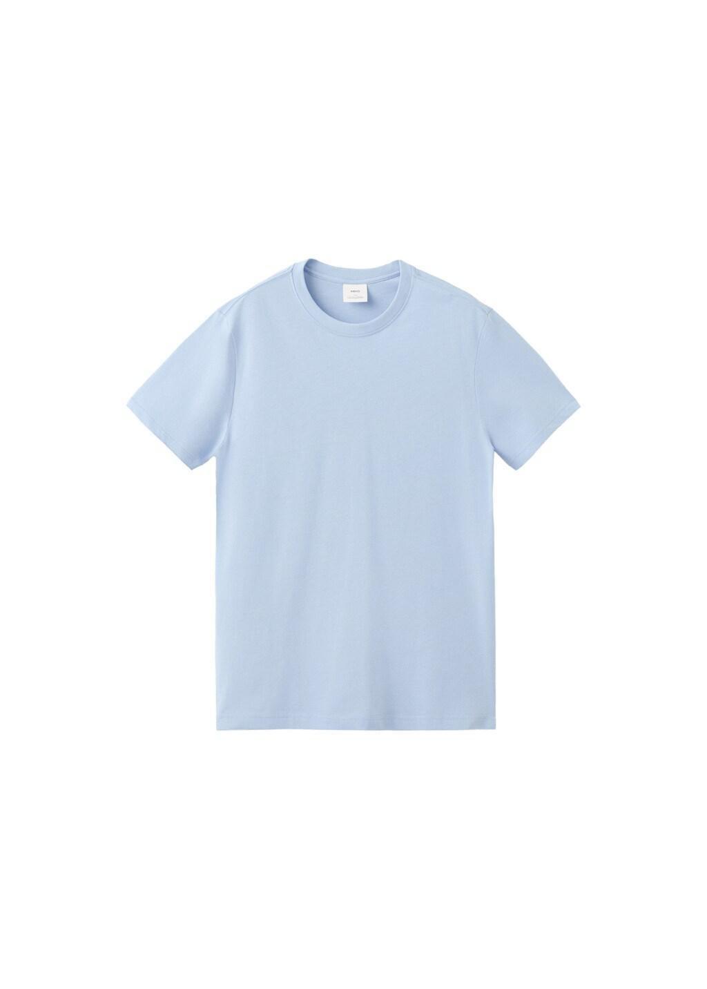 LT-PASTEL BLUE 100% cotton slim-fit t-shirt, Women, Light-Pastel Blue, large image number 6