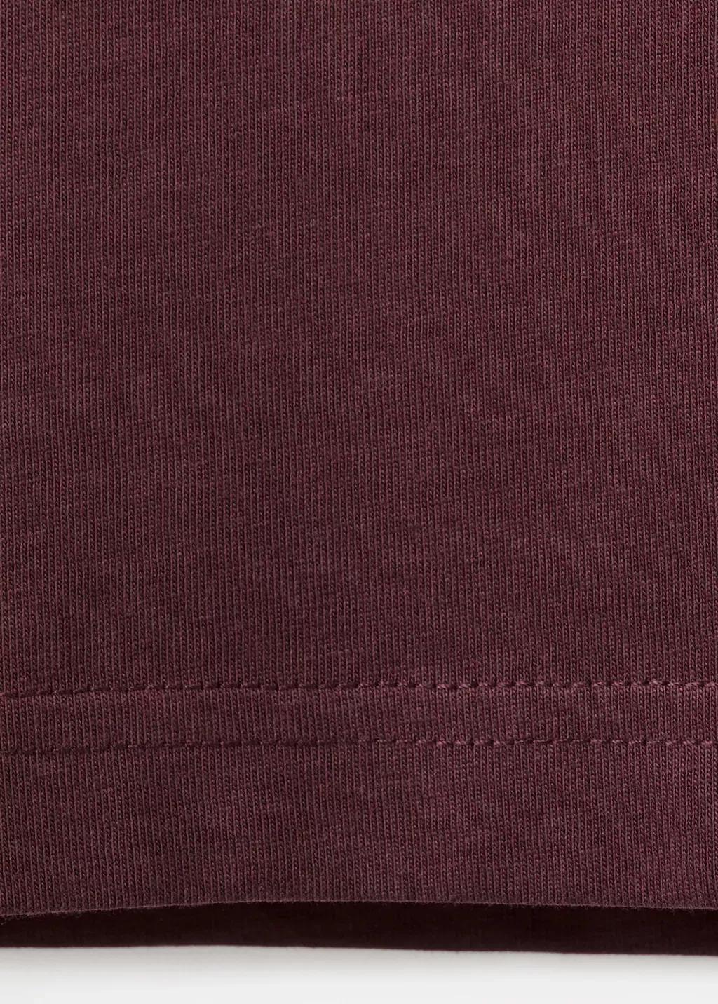 Purple 100% Cotton Slim-Fit T-Shirt, Dark Purple, large image number 5