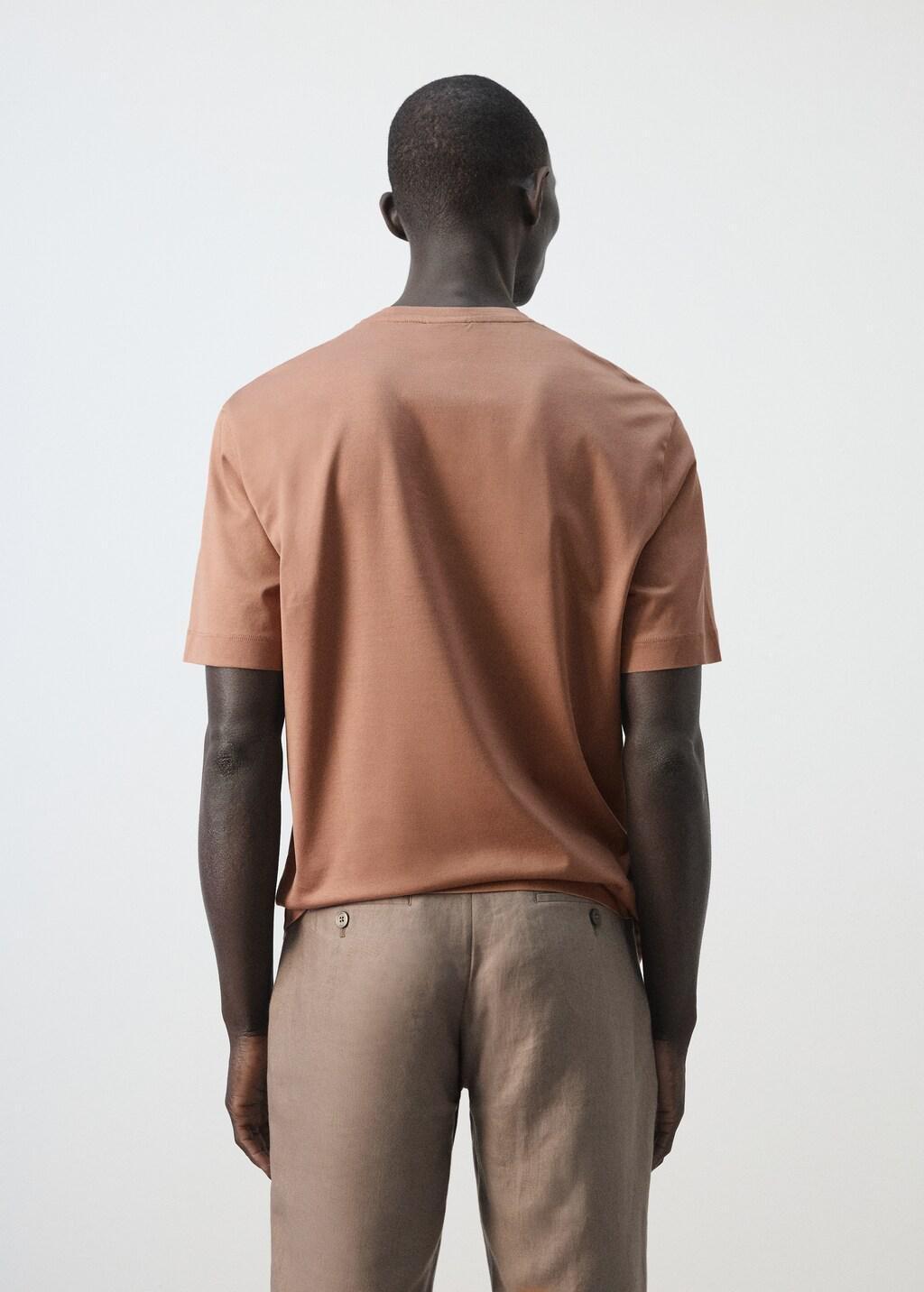 Orange Lt Pastel 100% Cotton T-Shirt Regular Fit, Light-Pastel Orange, medium