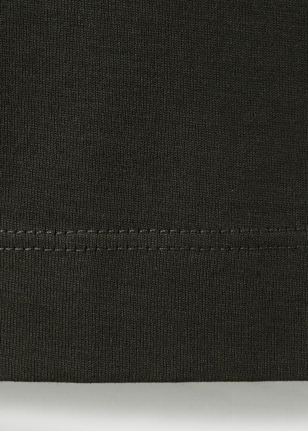 Brown Cotton T-Shirt Regular Fit, Dark Brown, large image number 5