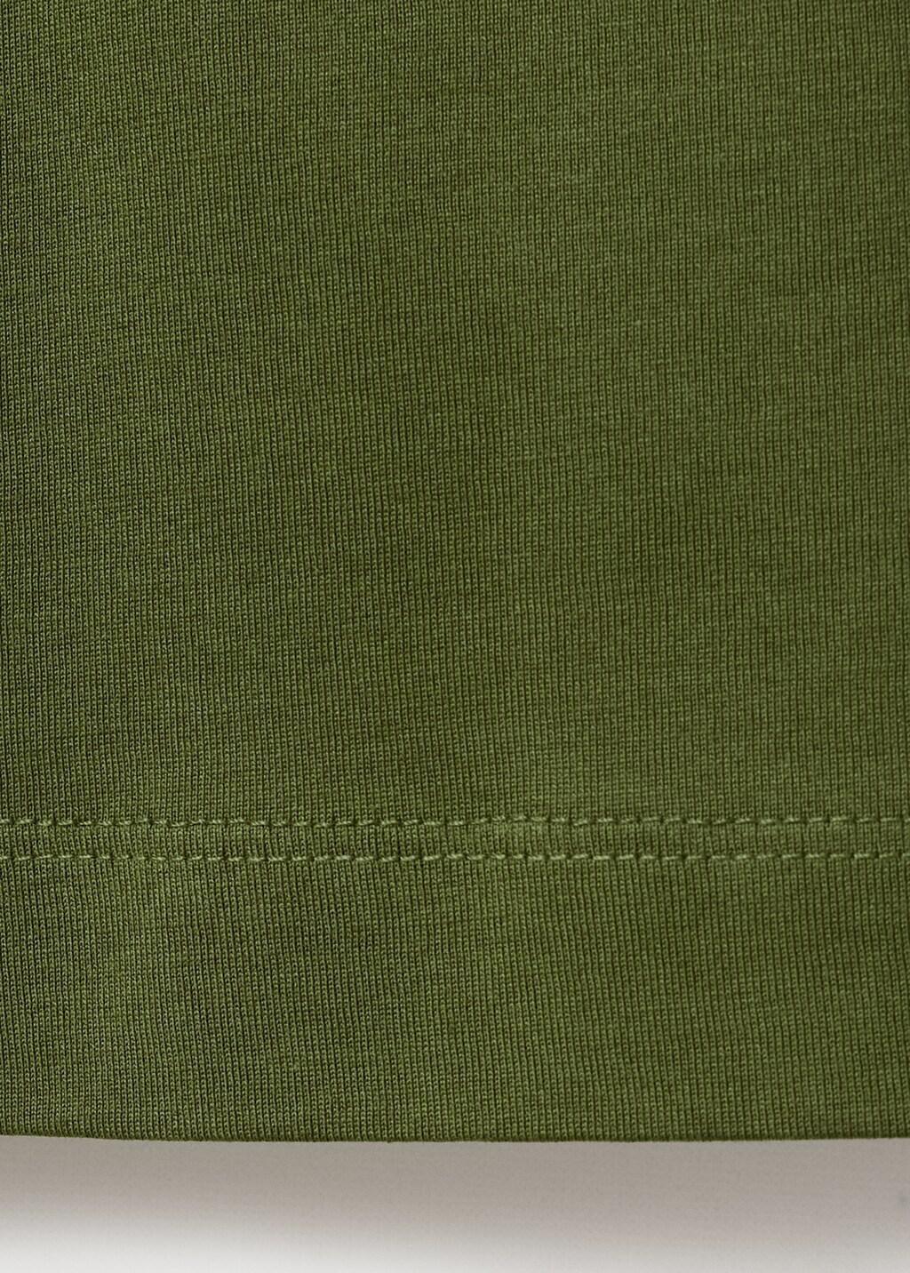 Green Cotton T-Shirt Regular Fit, Green, large image number 5