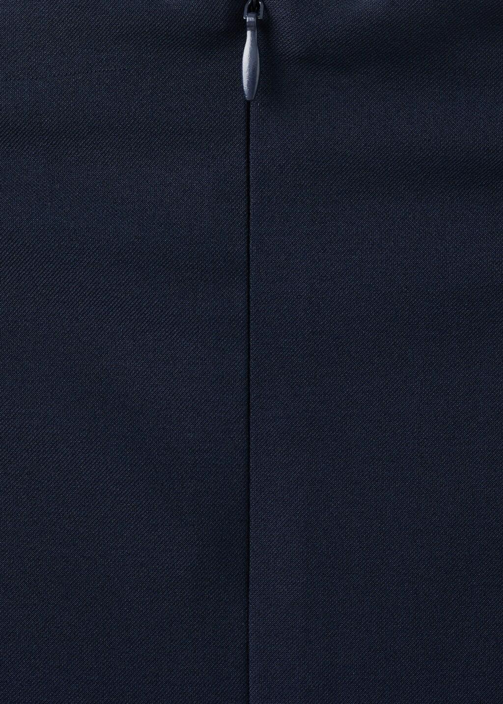 Navy A-Line Dress With Metal Embellishment, Navy, large image number 5