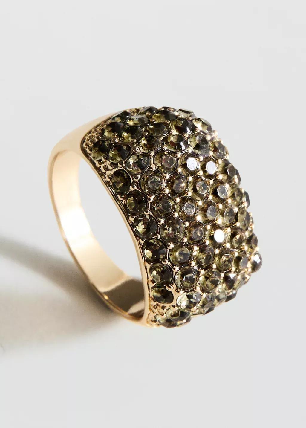 Gold Crystal Ring, 0201_OR, large image number 0