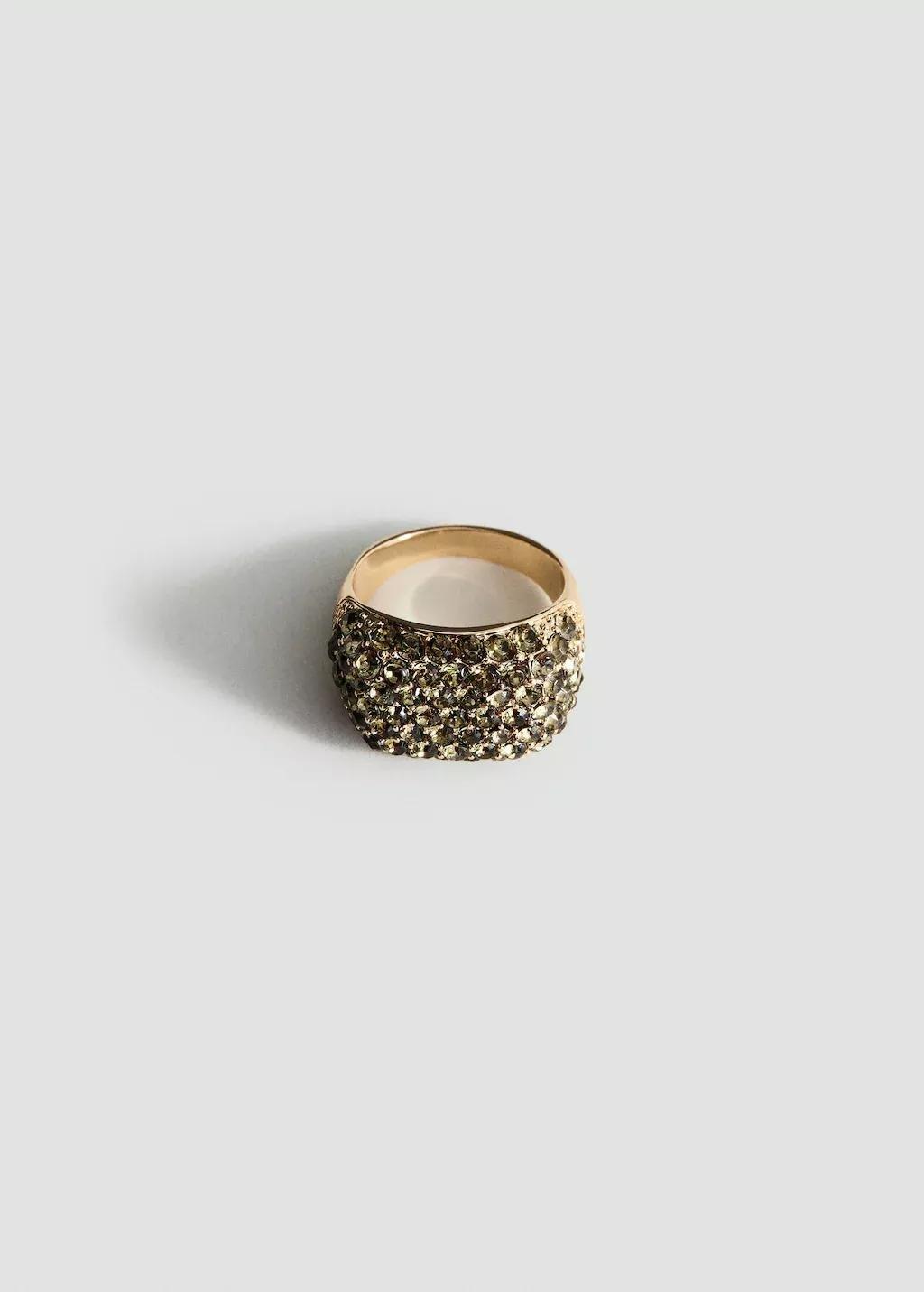 Gold Crystal Ring, 0201_OR, large image number 1