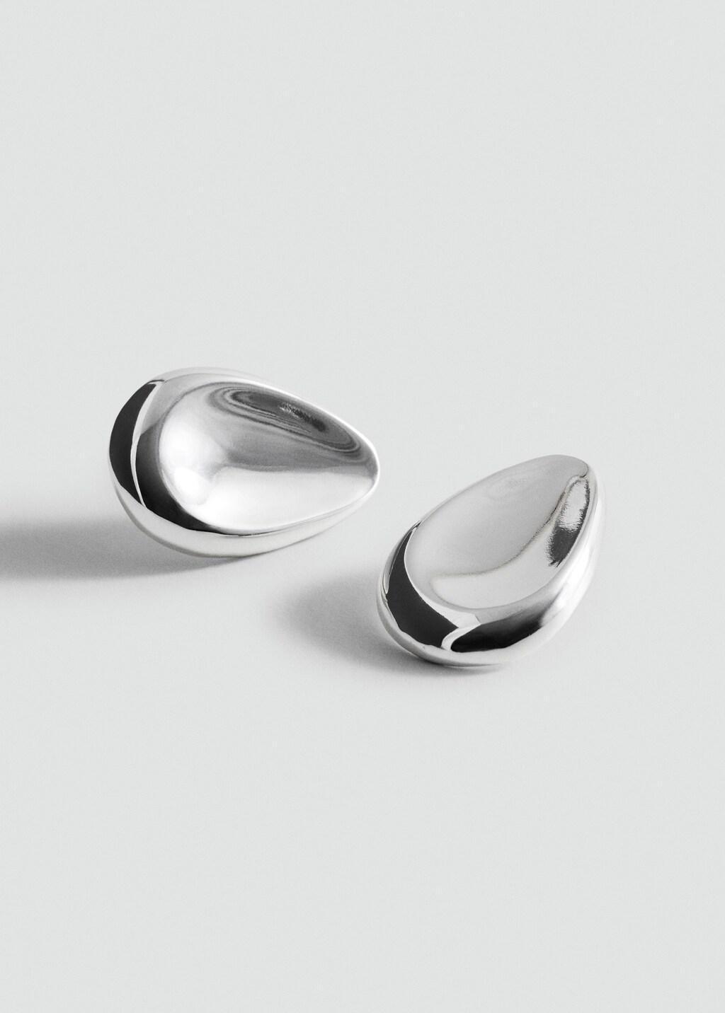 Silver Drop Earrings, Silver, medium