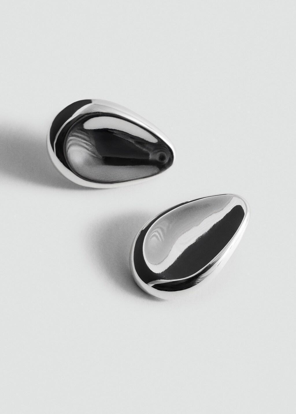 Silver Drop Earrings, Silver, medium