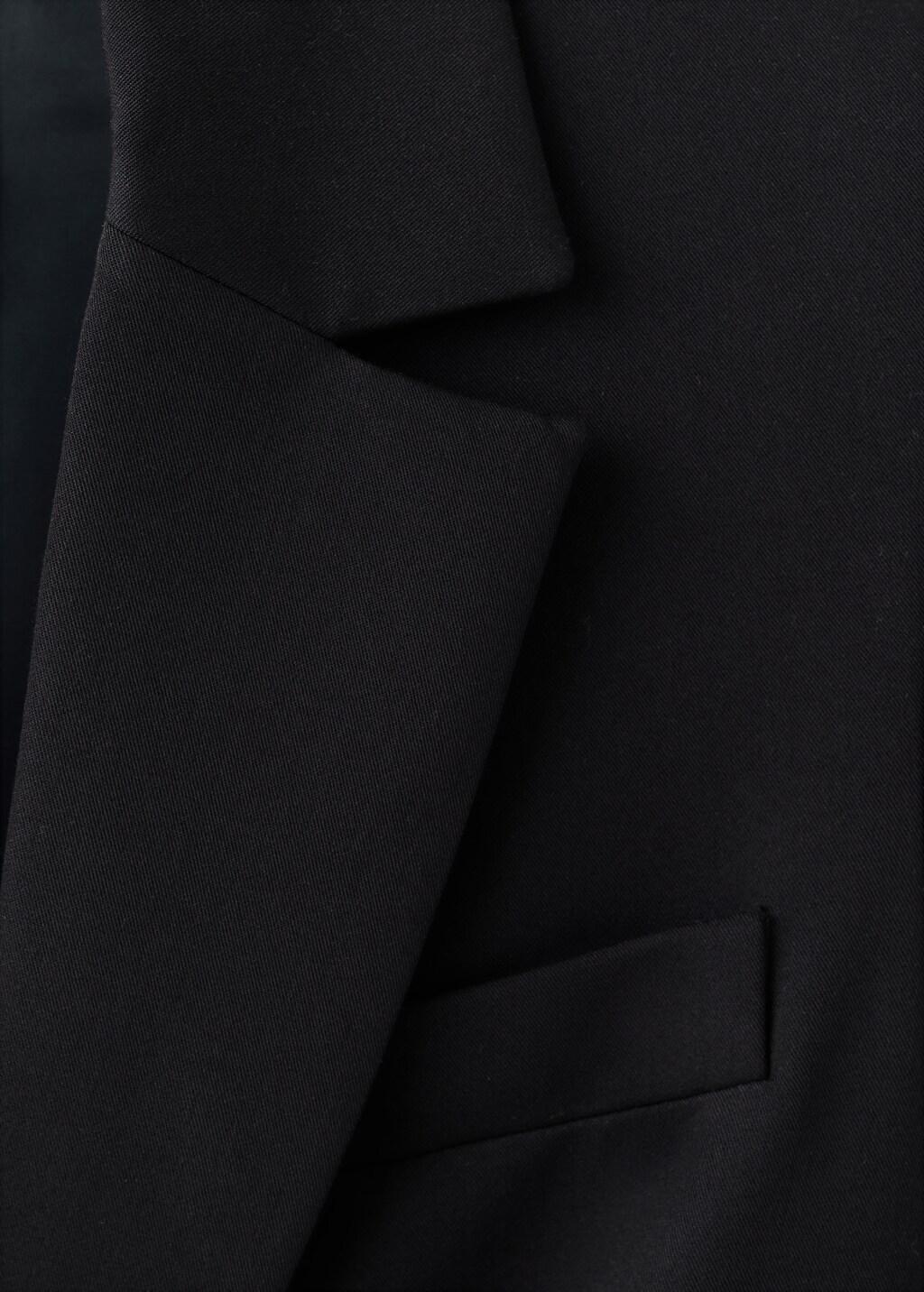 Black Fitted Suit Blazer, 0201_99, large image number 1