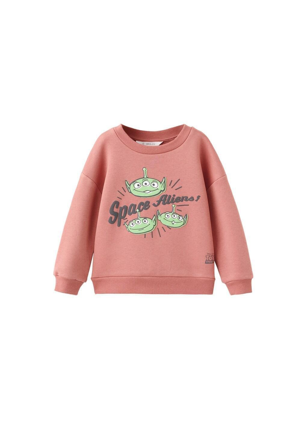 Orange Toy Story Sweatshirt, Kids Unisex, Medium Orange, medium