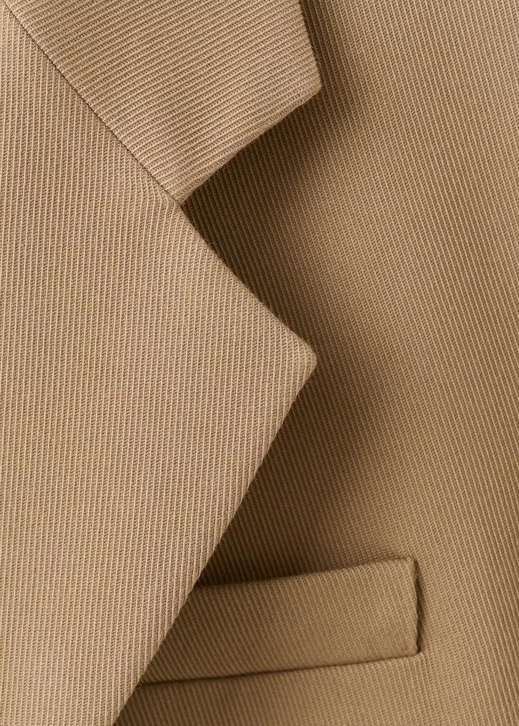 Brown Double-Breasted Suit Jacket, Medium Brown, large image number 1