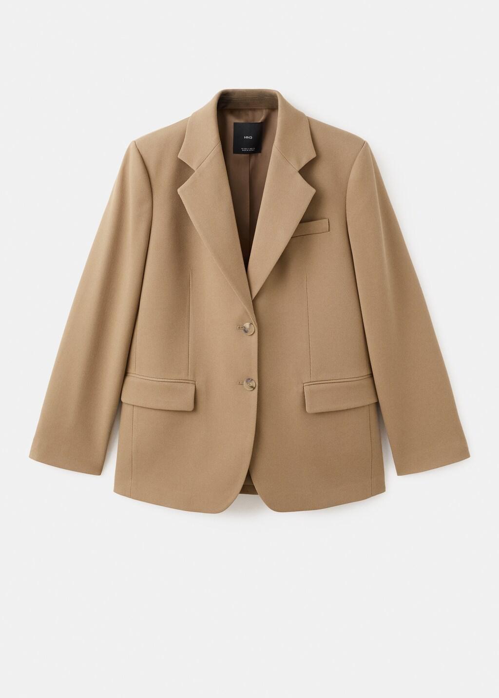 Brown Double-Breasted Suit Jacket, Medium Brown, large image number 7