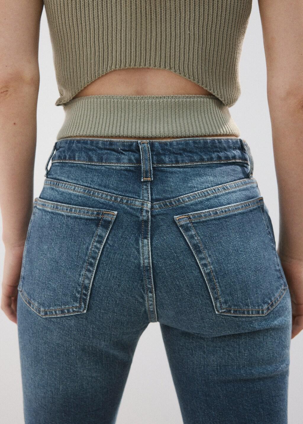 Blue Claudia Slim-Fit Cropped Jeans, Open Blue, large image number 6