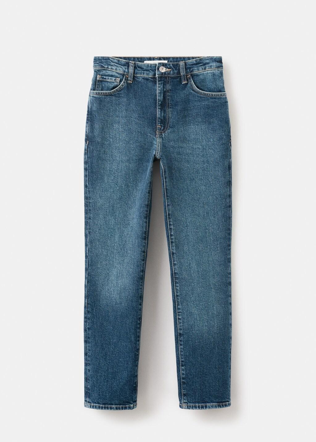 Blue Claudia Slim-Fit Cropped Jeans, Open Blue, large image number 8