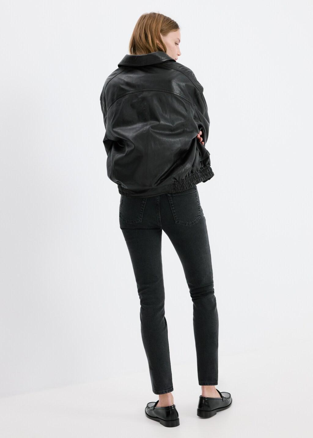 Grey Claudia Slim-Fit Cropped Jeans, 0201_TN, large image number 2